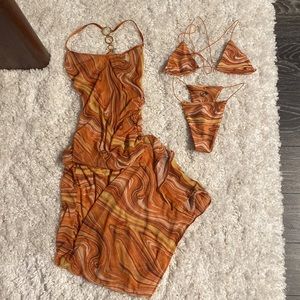 Oh Polly bikini and cover up set US size Small